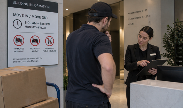 Not Checking Building Moving Hours